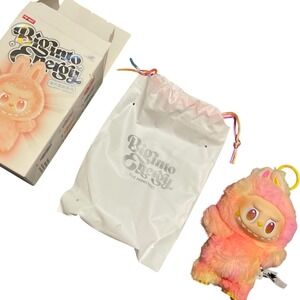 Pop Mart Big Into Energy The Monsters Blind Box Loyalty Plush Toy Labubu Opened